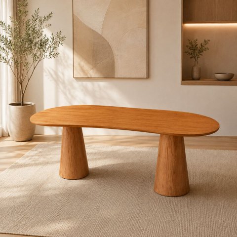 Mesa Noronha 180cm Tampo Laminado Orgânico