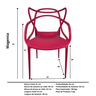 Cadeira Allegra Top Chairs Magenta - 4