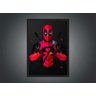 Quadro Decorativo Super Heróis Deadpool Nerdy Geek Moldura 4 - 2