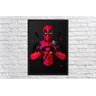 Quadro Decorativo Super Heróis Deadpool Nerdy Geek Moldura 4 - 3