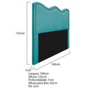 Ver imagem 5 de Cabeceira Queen Bari P02 160 cm Para Cama BoxAzul Turquesa