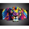 Quadro Decorativo Leao De Juda Biblia Cores Jesus Mod1108 - 2