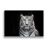 Quadro Tigre Siberiano Canvas 90X60Cm Slim Preta B032 - 3