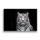 Ver imagem 3 de Quadro Tigre Siberiano Canvas 90X60Cm Slim Preta B032