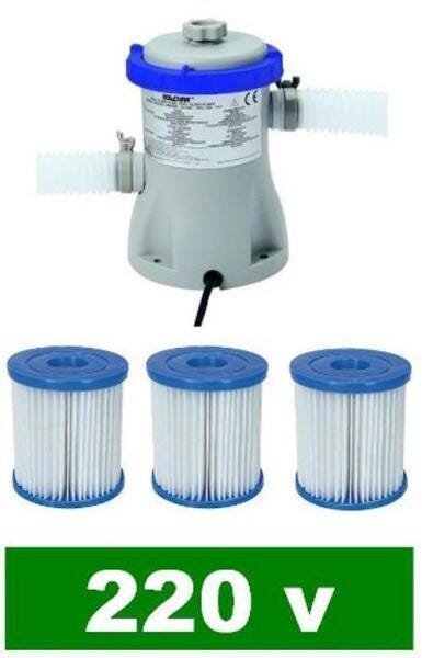 Bomba Filtrante Bestway 1249 Lh 220V Com 03 Refis Filtro - 2