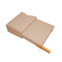 Ver imagem 4 de Cabeceira Painel para Cama Box Pés de Madeira 1.40 Império - Cor Off/white
