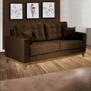 Ver imagem 1 de Estofado Plaza Velluti 3 Lugares Conceito Estofados