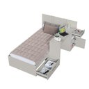 Ver imagem 5 de Cama de Solteiro Juvenil com Escrivaninha 90 El Calafate Are