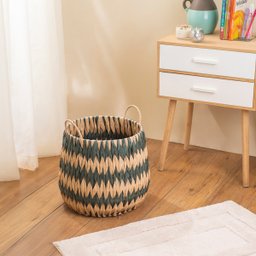 Cesto Organizador 31cm com Alças Tramado de Corda Zig Zag - Oikos - 5