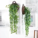Ver imagem 3 de 2 Planta Artificial Pendente Peperômia Decoração Jardim