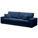 Ver imagem 7 de Sofá Retrátil Reclinável para Sala 3 Lugares 210cm Varsov F04 Veludo Azul - Lyam Decor