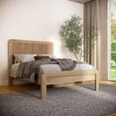 Ver imagem 1 de Cama Casal 100% Madeira Maciça Nest Marrom/Tauari