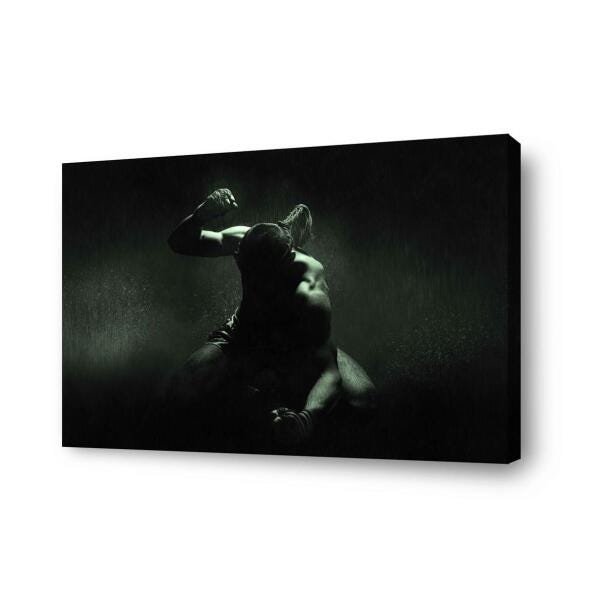 Quadro Arte Da Luta Thai Canvas 60X40Cm Borda Infinita N015 - 1