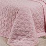 Colcha Clara King Rosa 200 Fios 100% Algodão 3 Peças 2,80m X 2,70m - 2