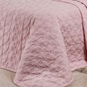 Ver imagem 2 de Colcha Clara King Rosa 200 Fios 100% Algodão 3 Peças 2,80m X 2,70m