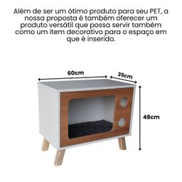 Mesa de Canto Pet Cachorro e Gato Mdf Tv - 2
