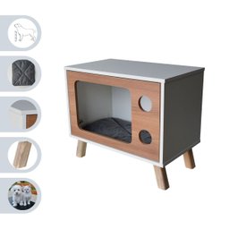 Mesa de Canto Pet Cachorro e Gato Mdf Tv - 1