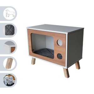 Mesa de Canto Pet Cachorro e Gato Mdf Tv
