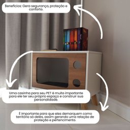 Mesa de Canto Pet Cachorro e Gato Mdf Tv - 3