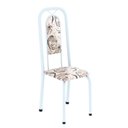 Ver imagem 5 de Conjunto de Mesa Tubular com 6 Cadeiras Lara Branco/Arabesco