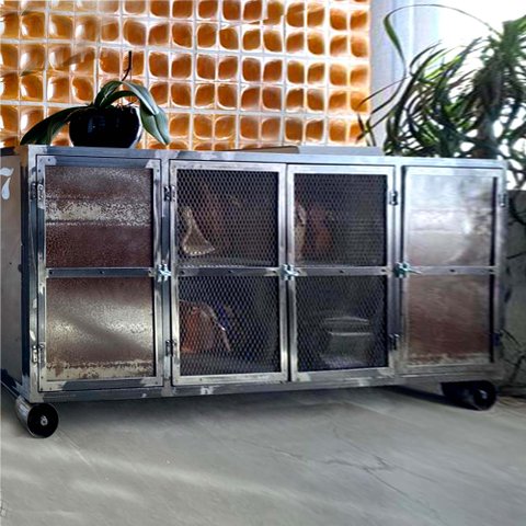 Balcão Buffet Broadway 1m40 - Estilo Industrial em Ferro