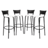 Kit 4 Cadeiras Alta 80cm para Balcão Ilha Bancada Área Gourmet Bar Piscina Banqueta Itagold - 1
