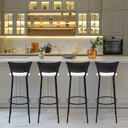 Ver imagem 6 de Kit 4 Cadeiras Alta 80cm para Balcão Ilha Bancada Área Gourmet Bar Piscina Banqueta Itagold