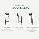 Ver imagem 3 de Kit 4 Cadeiras Alta 80cm para Balcão Ilha Bancada Área Gourmet Bar Piscina Banqueta Itagold