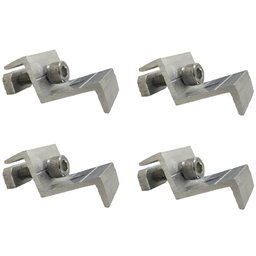 Kit 4 Grampo Painel Placa Solar Presilha Fixador Terminal Universal - 1