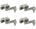 Ver imagem 1 de Kit 4 Grampo Painel Placa Solar Presilha Fixador Terminal Universal