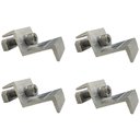 Ver imagem 1 de Kit 4 Grampo Painel Placa Solar Presilha Fixador Terminal Universal