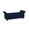 Recamier Divã Morabe P04 195 cm Suede Azul Marinho TCA 948 - Amarena Móveis - 2
