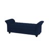 Recamier Divã Morabe P04 195 cm Suede Azul Marinho TCA 948 - Amarena Móveis - 5