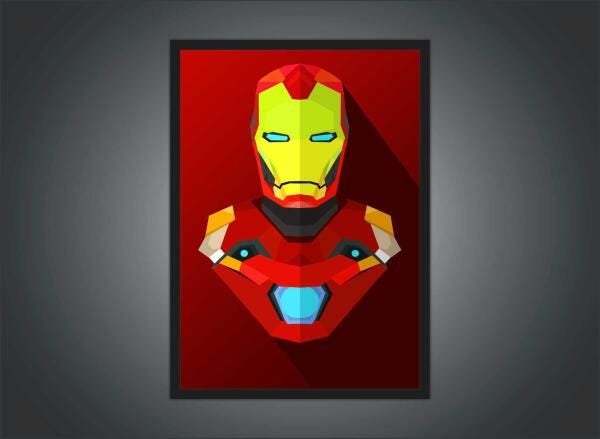 Quadro Decorativo Homem De Ferro Super Heróis Com Moldura G2 - 3