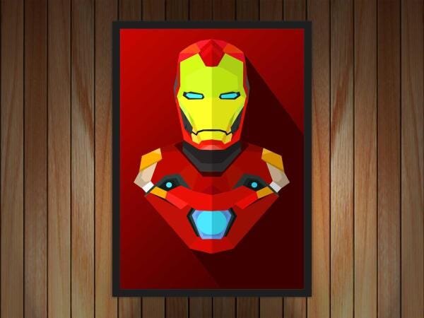 Quadro Decorativo Homem De Ferro Super Heróis Com Moldura G2 - 4