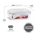 Ver imagem 2 de Conjunto 5 Potes Vidro Hermético Marmita Mantimentos 370ml