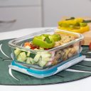 Ver imagem 3 de Conjunto 5 Potes Vidro Hermético Marmita Mantimentos 370ml