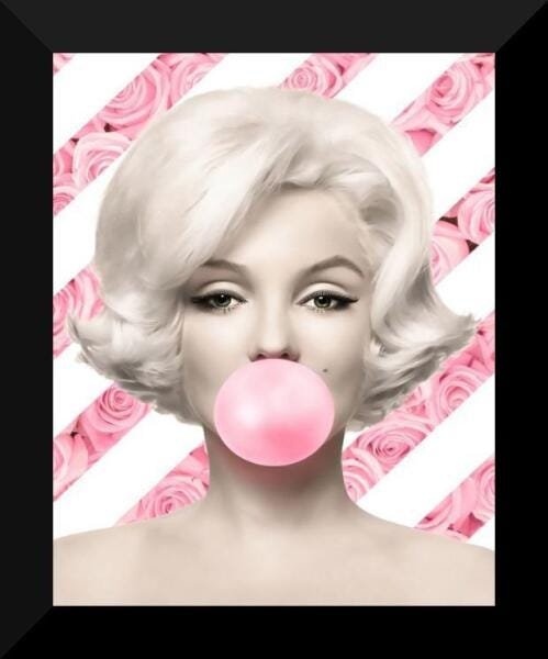 Quadros Salão De Beleza Marilyn 2 Und. 25X30Cm Vidro Sa24 - 1