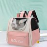 Bolsa Mochila Transporte Gato Pet Animais Viagem Passeio Caminhada Vista Panoramica 360 Ventilaçao a - 6