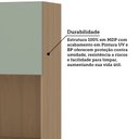 Ver imagem 3 de Armário Aéreo para Micro-Ondas 60cm 2 Portas Slim Luciane Móveis