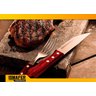 Jogo para Churrasco Corneta 4 Peças Jumbo Garfo Faca Inox - 5