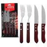 Jogo para Churrasco Corneta 4 Peças Jumbo Garfo Faca Inox - 1