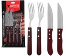 Ver imagem 1 de Jogo para Churrasco Corneta 4 Peças Jumbo Garfo Faca Inox