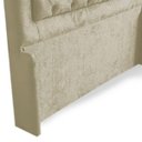 Ver imagem 3 de Cabeceira Casal Queen 160cm Para Cama Box Isa Suede Bege - DS Estofados