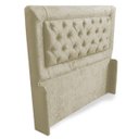 Ver imagem 2 de Cabeceira Casal Queen 160cm Para Cama Box Isa Suede Bege - DS Estofados