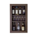 Ver imagem 6 de Bar Adega Peq Para Vinhos E Bebidas Cristaleira Suspenso De Parede Para Sala Estar Ou Jantar
