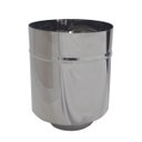Ver imagem 2 de Kit 6 Cano Chaminé Inox 150mm + Chapéu Sputinik Inox 150mm