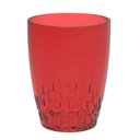 Ver imagem 1 de Copo Vermelho Plástico 300ml Trama Crippa Suco Água Refrigerante Escolar Refeitório Lanche