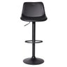 Banqueta Alta Para Cozinha Giratória Ajustável Roma Preta - 1
