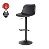 Banqueta Alta Para Cozinha Giratória Ajustável Roma Preta - 2